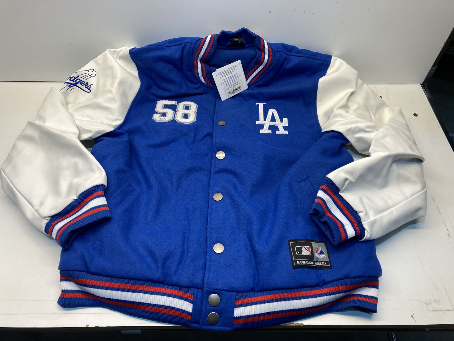 Majestic LA Dodgers Letterman Jacket | Blue | Size: XXL