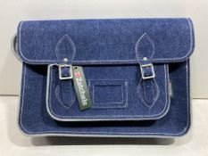 Zatchels Blue Denim Satchel Bag