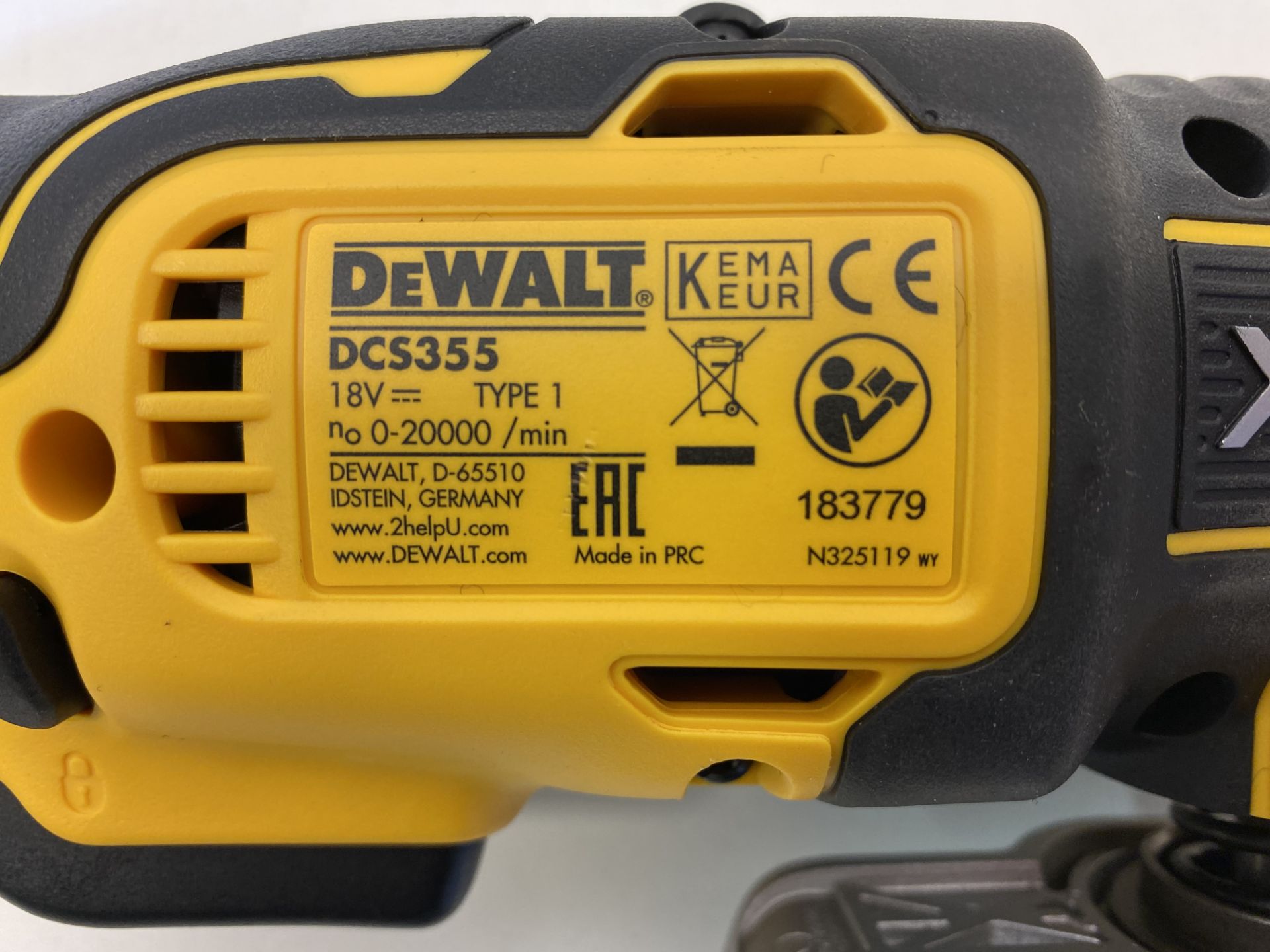 Dewalt Xr 18V Dcs391 Circular Saw & Dcs355 Multi Tool Bare Units + Deep Tstak - Image 11 of 11