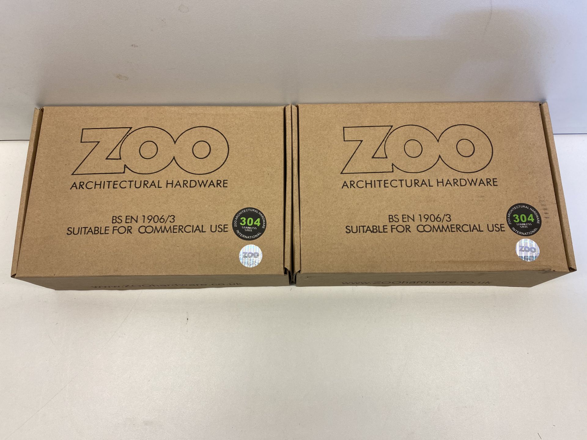 2 x Zoo Hardware Door Handle Set | ZCSIP19SP