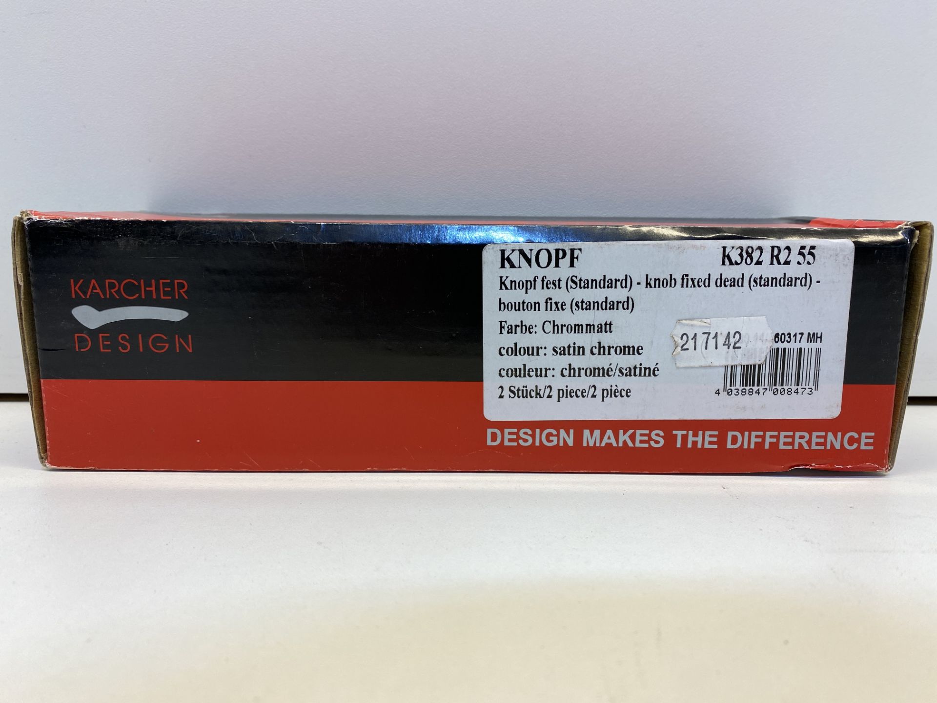 3 x Karcher Design Door Knob Sets | K382 R2 55 | Total RRP£167.64 - Image 3 of 5