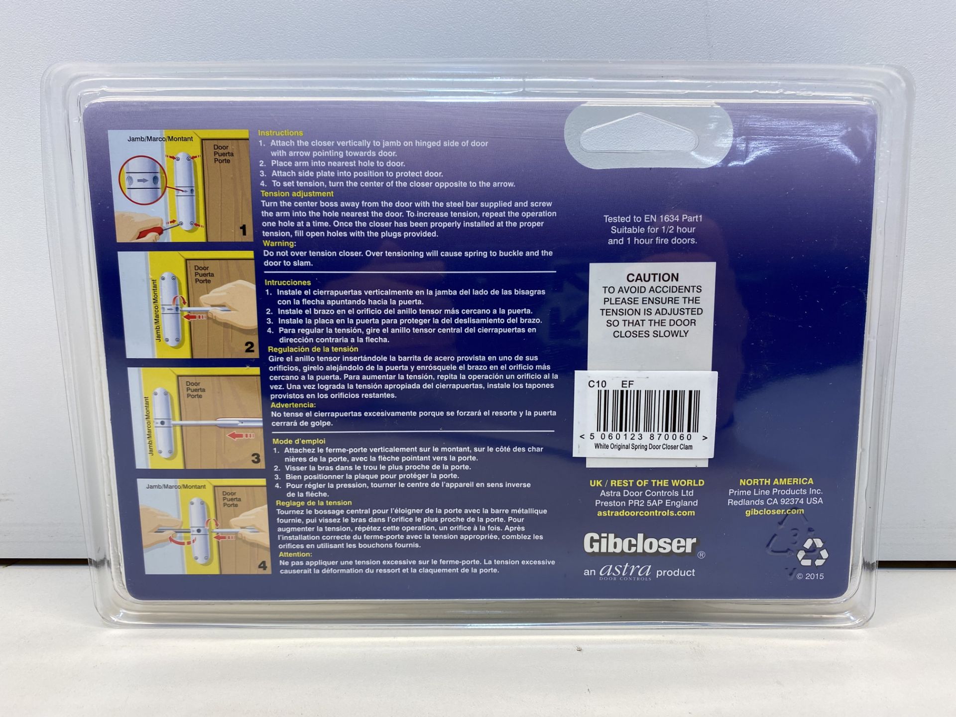 6 x Gibcloser Surface Mounted Spring Door Closer - Image 3 of 3