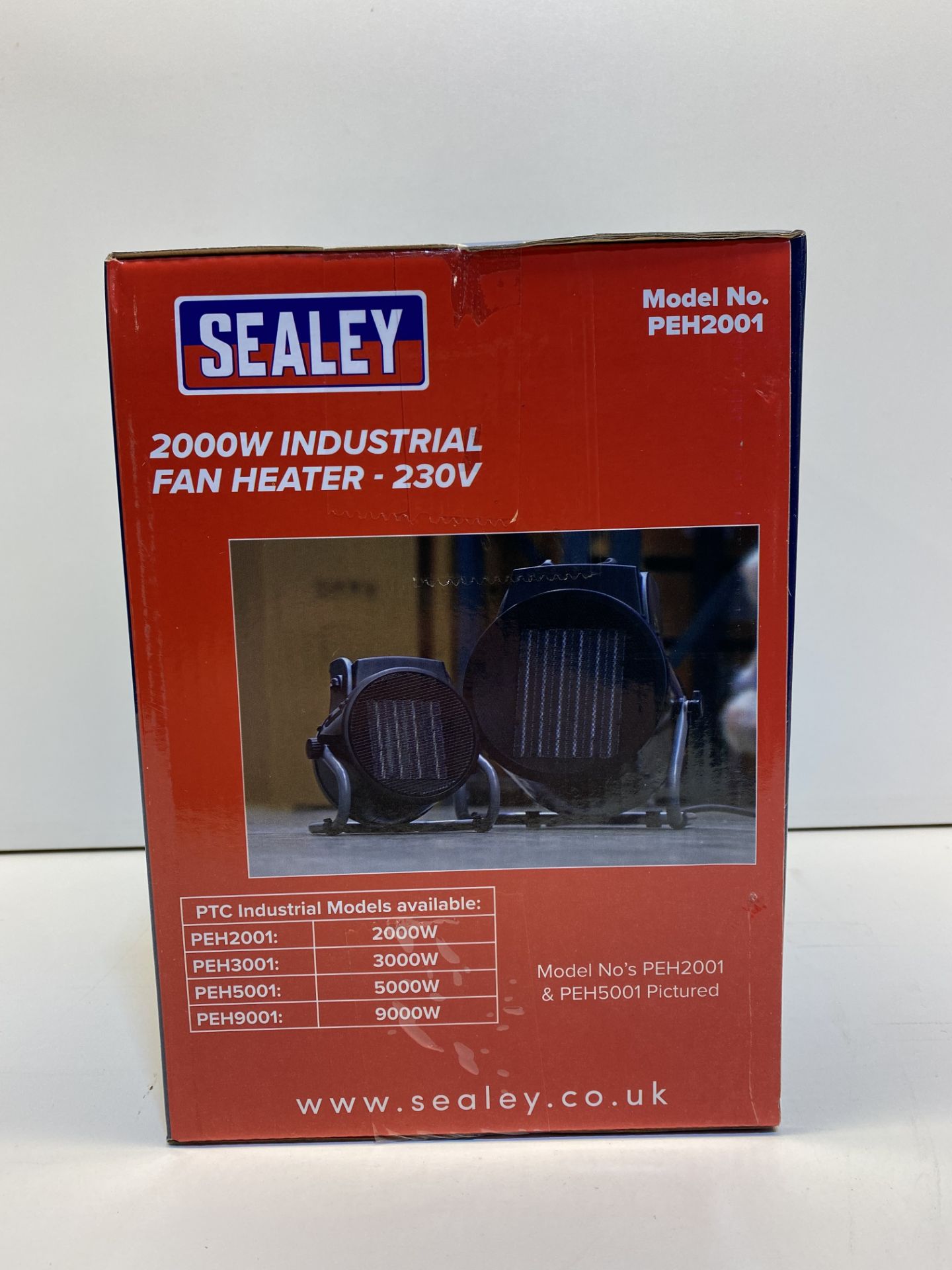 Pair Of Sealey Industrial PTC Fan Heater | PEH2001 | RRP £66.80 - Image 4 of 4