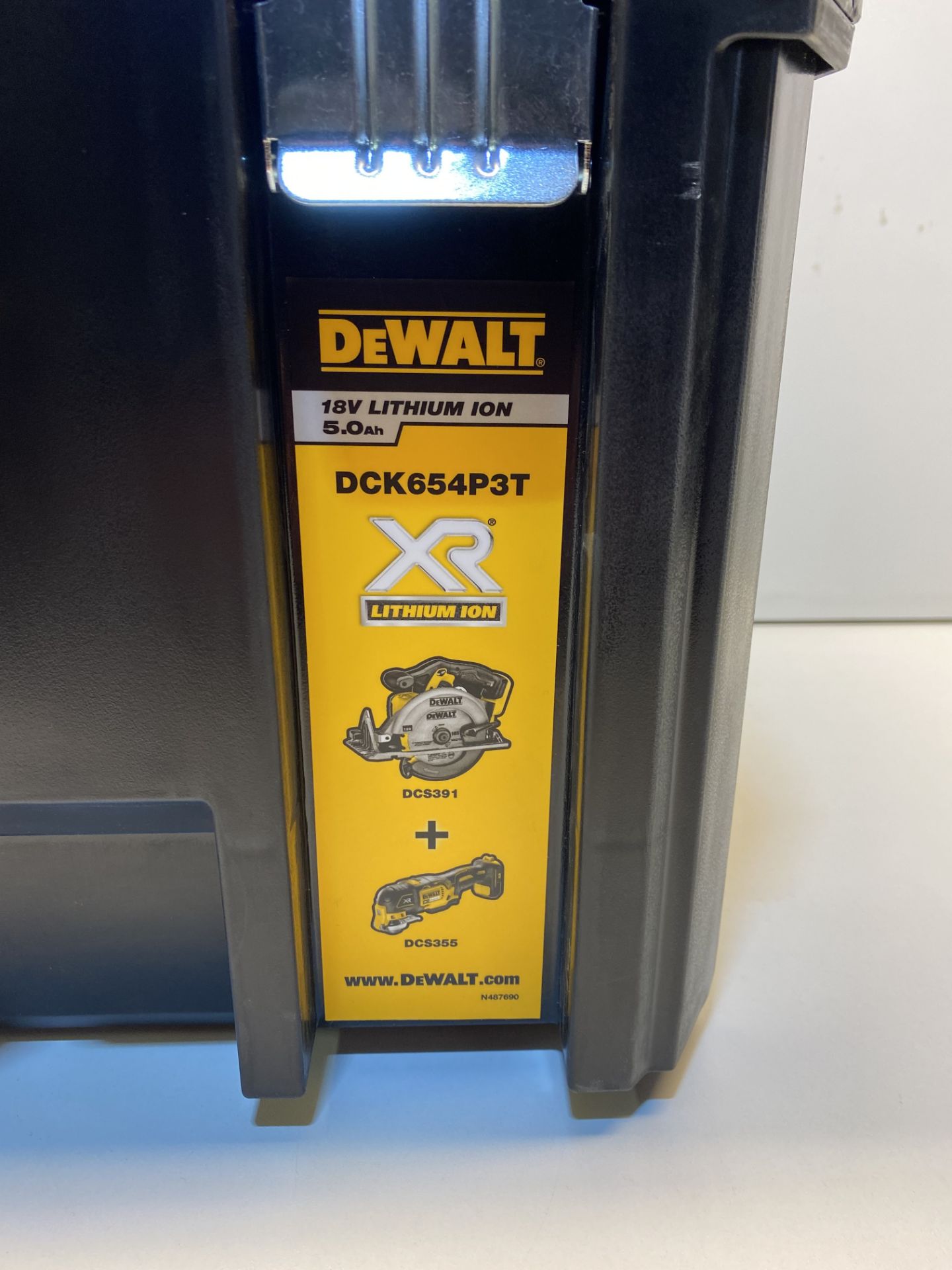 DeWalt DCH273N Brushless Hammer Drill & DEWALT DCG412N 5" CORDLESS ANGLE GRINDER T-STACK Case Only! - Image 2 of 4