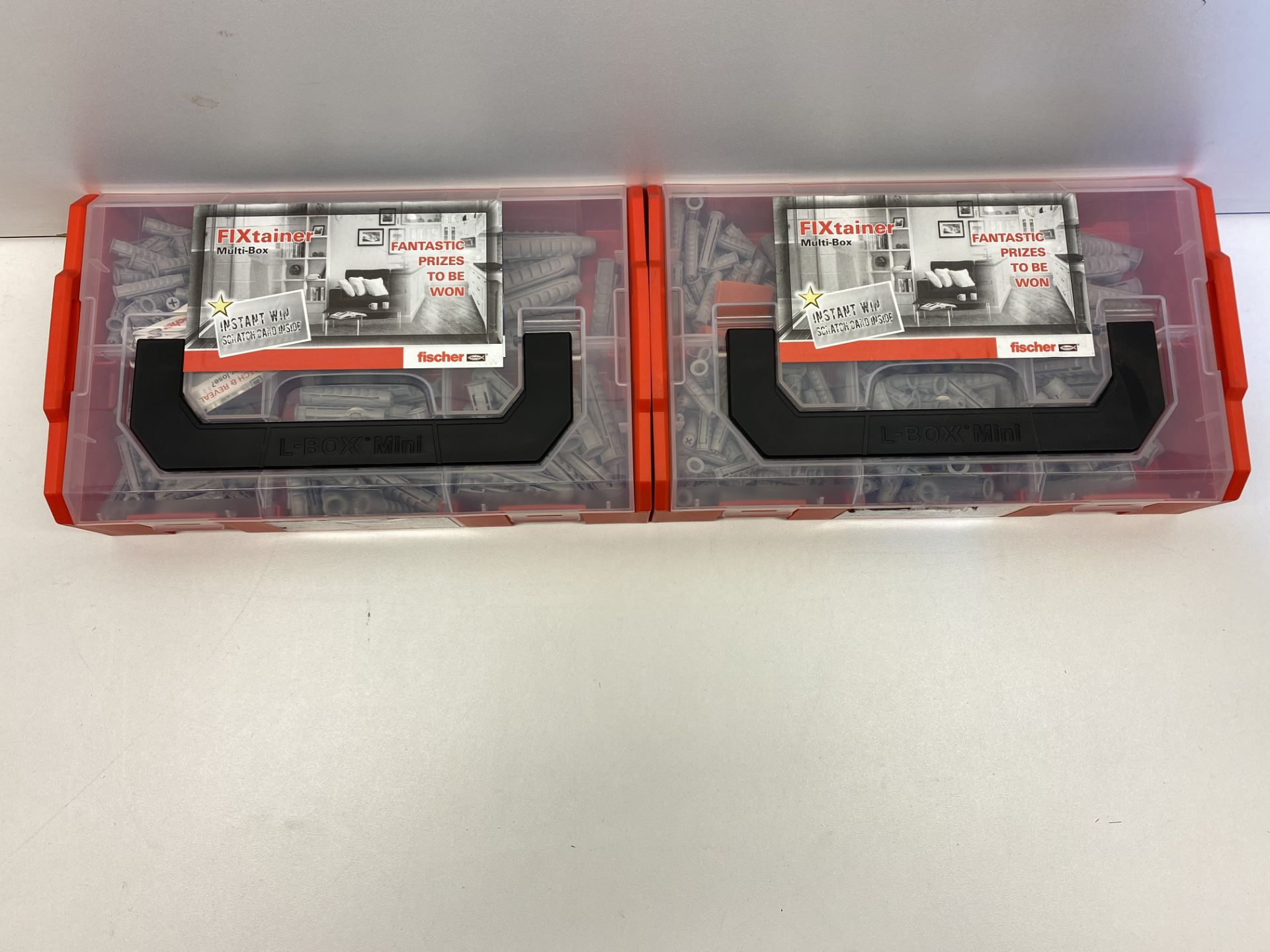 2 x Fischer FIXtainer Multi-Box C/W 210 Wall Plugs | 534090 | RRP £27.98