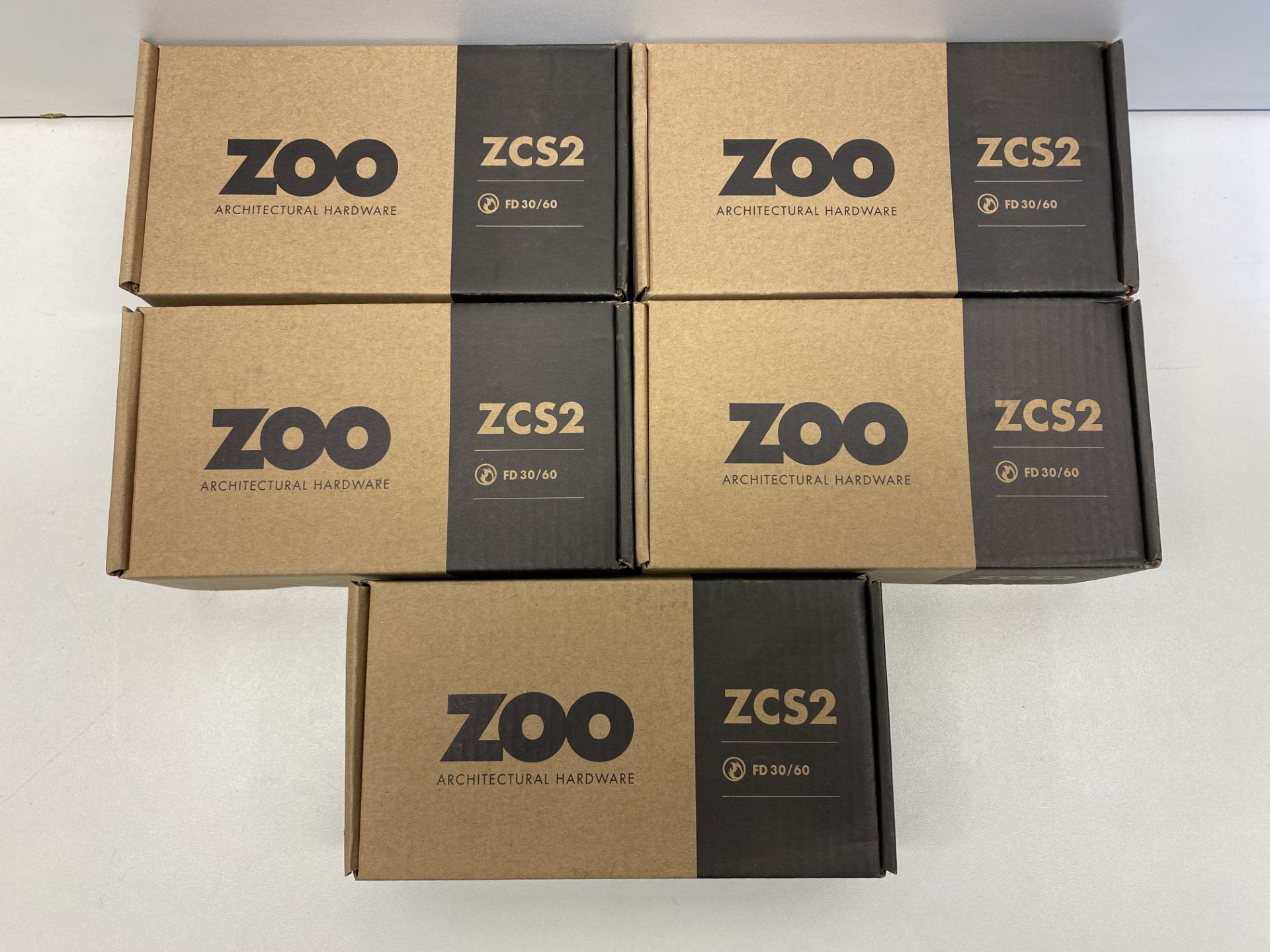 5 x Zoo Hardware Door Handle Set | ZCS2130SS