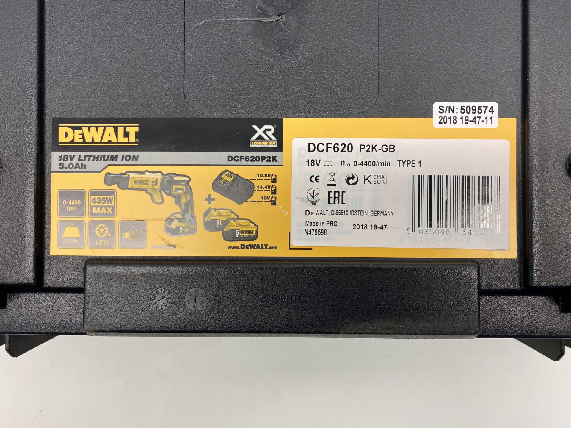 Dewalt DCF620D2 20V MAX XR Li-Ion Brushless Drywall Screwgun Kit T-STACK Case Only! | Screwgun Not I - Image 2 of 4