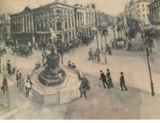 Signed Margaret Chapman print | Piccadilly London 1978