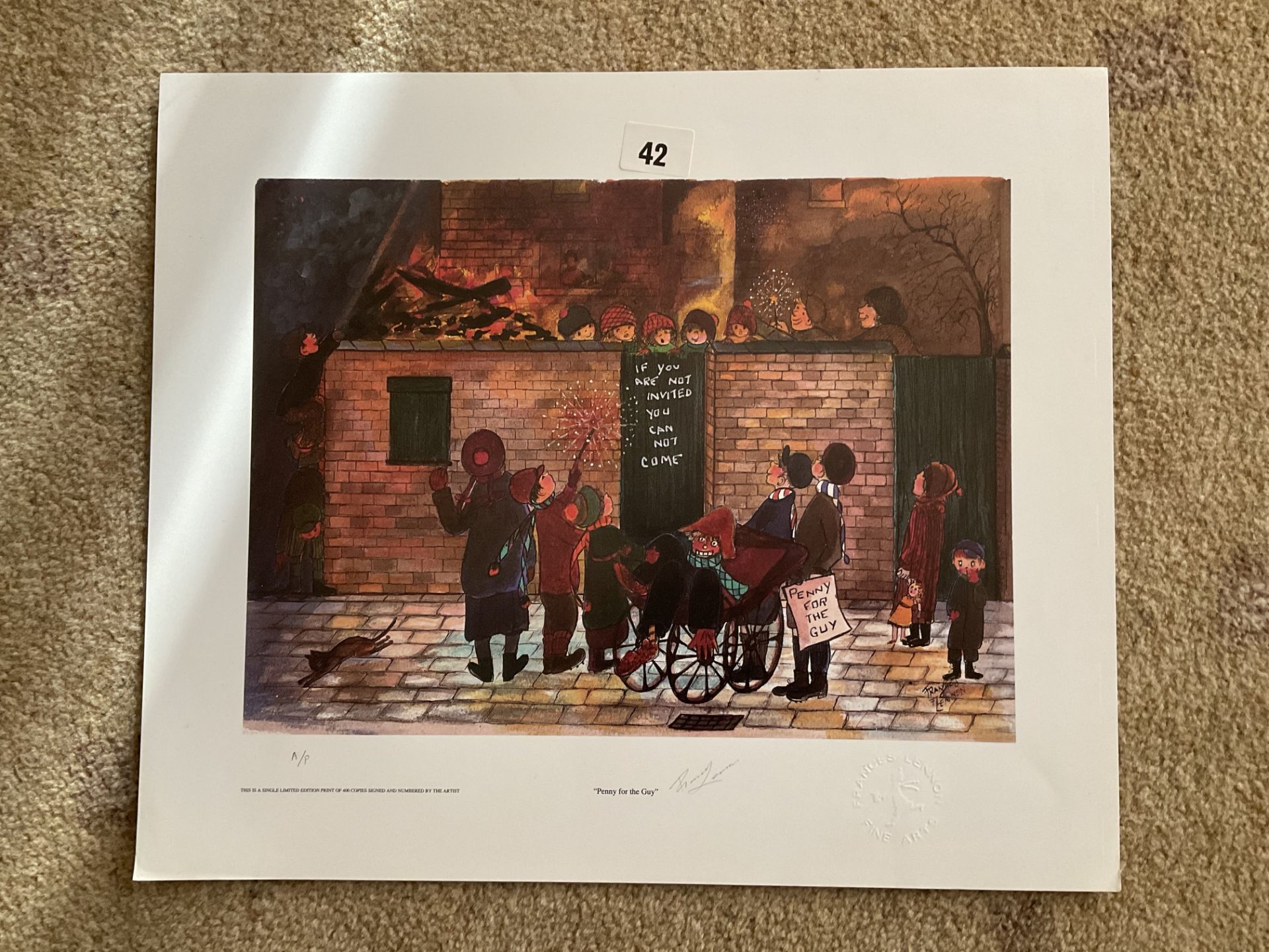 Francis Lennon Signed Artists Print | Penny For The Guy