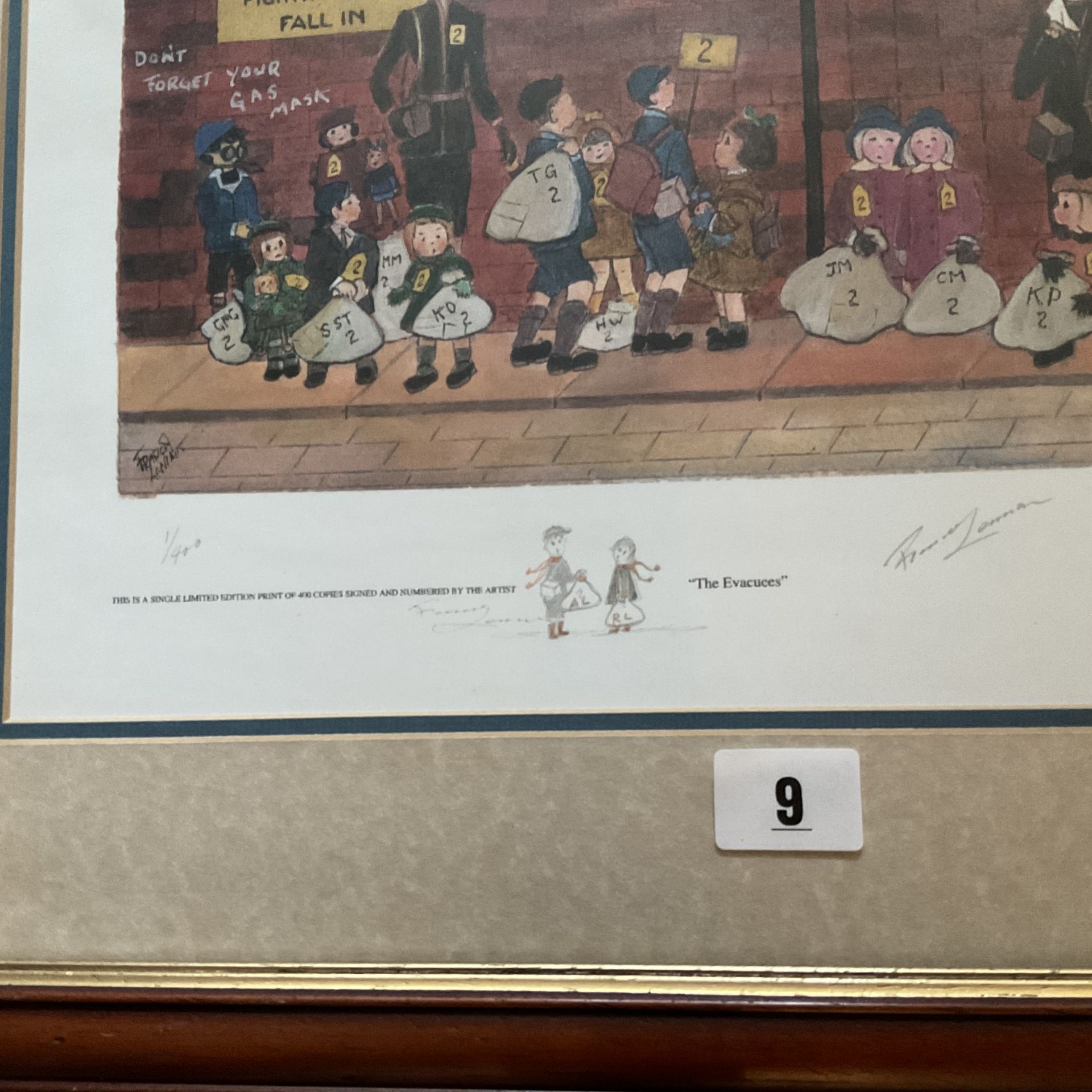 Francis Lennon Signed Artists Print The Evacuees | 1/400 - Image 2 of 2