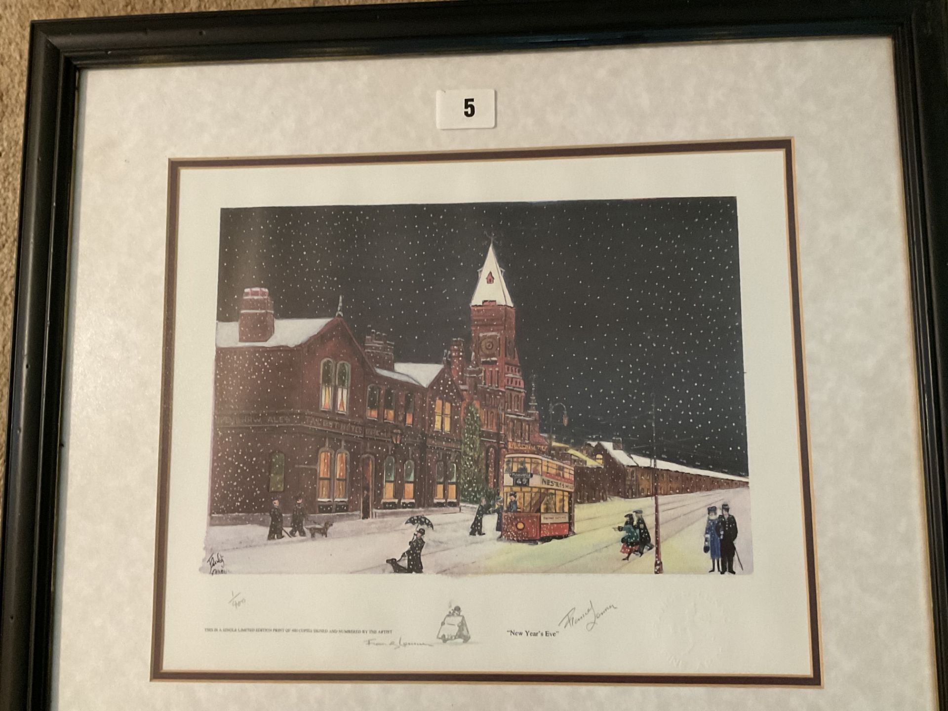 Francis Lennon Signed Artists Print New Years Eve | 1/400