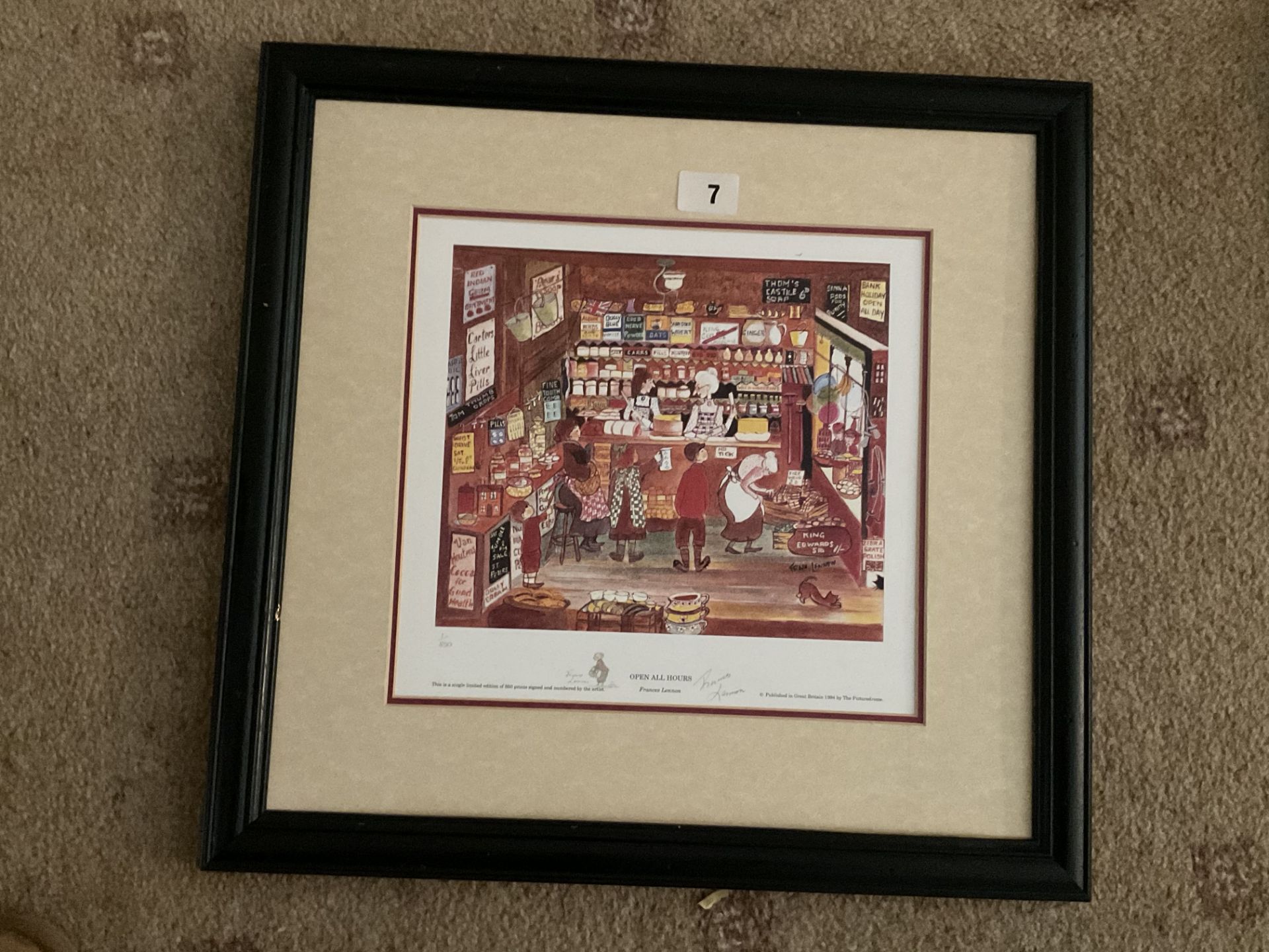 Francis Lennon Signed Artists Print Open All Hours | 1/850 - Image 3 of 3