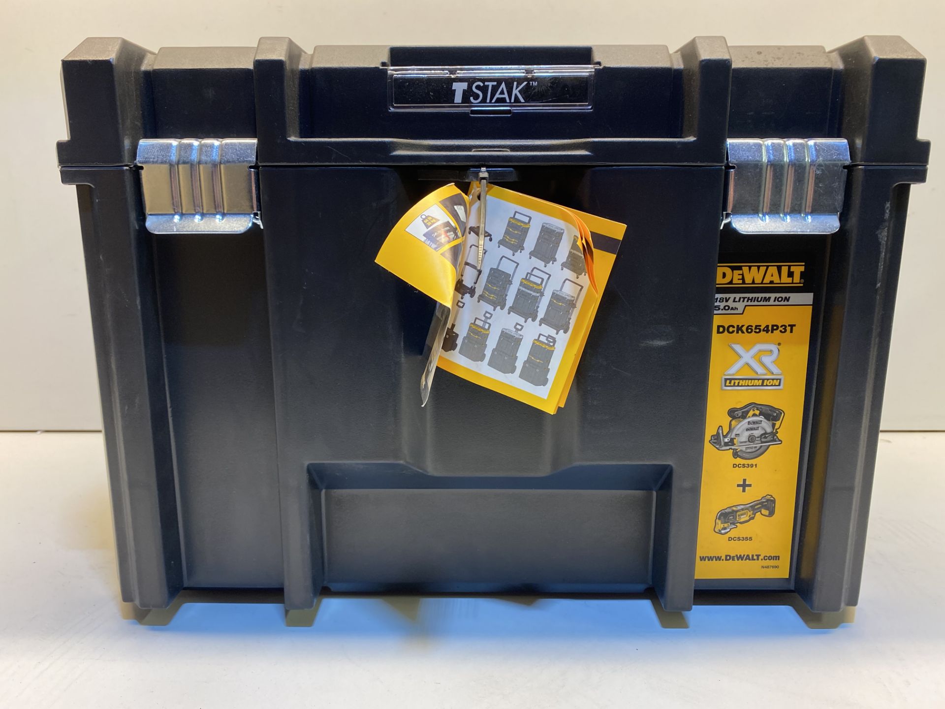 DeWalt DCH273N Brushless Hammer Drill & DEWALT DCG412N 5" CORDLESS ANGLE GRINDER T-STACK Case Only! - Image 2 of 4