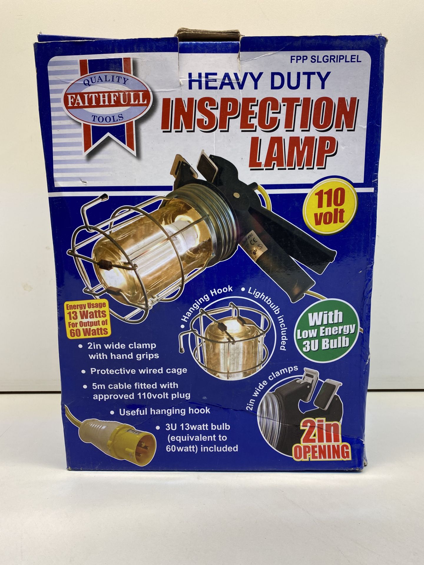 Faithfull FPPSLGRIPLEL Heavy-Duty Low Energy Inspection Lamp | RRP £19.30