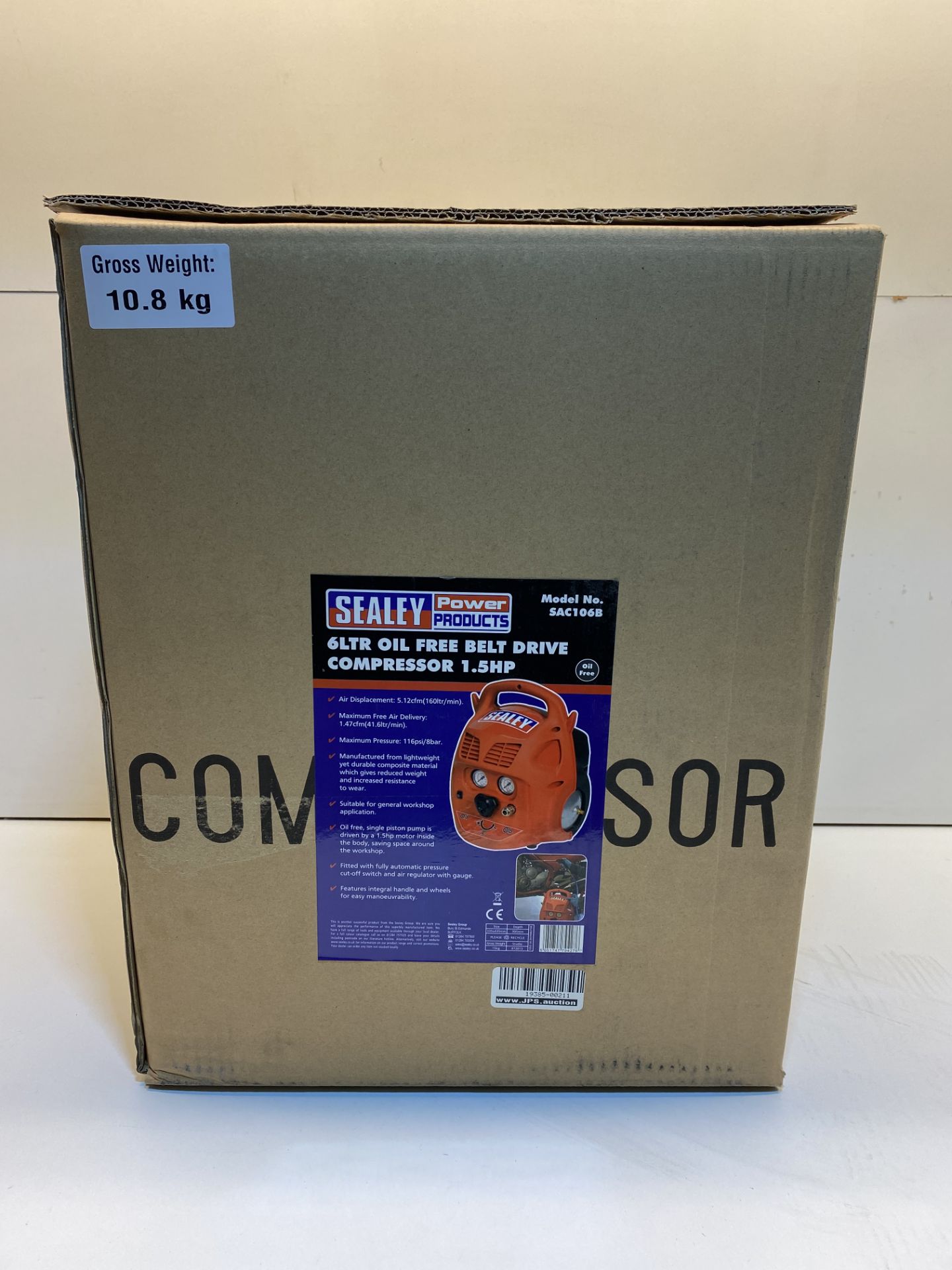 Sealey Compressor | SAC106B - Image 2 of 2