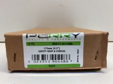 5 x Boxes Of Various Perry Safety Hasps & Staples