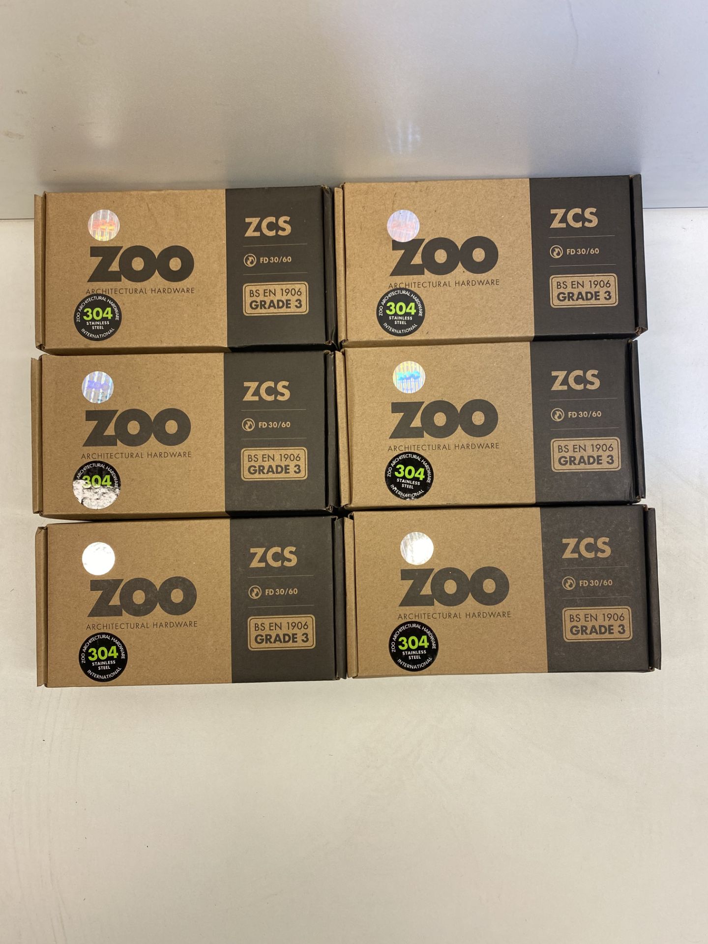 7 x Zoo Hardware Tubular Return to Door Lever | ZCS030SS | Total RRP £52.92