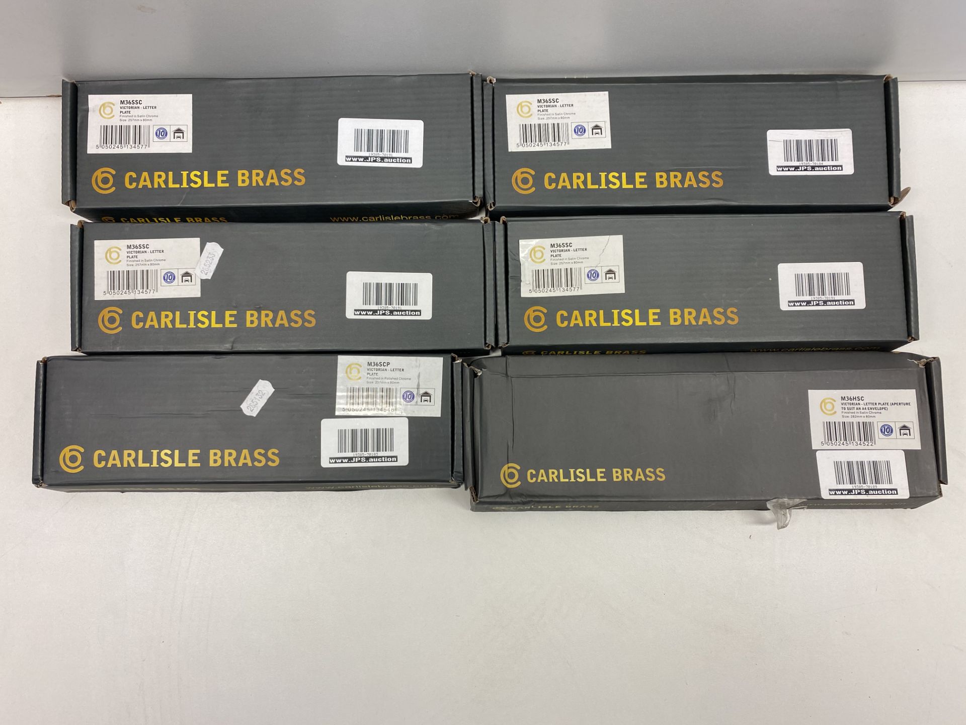 6 x Various Carlisle Brass Letter Plates | Total RRP £128.66 - Image 2 of 10