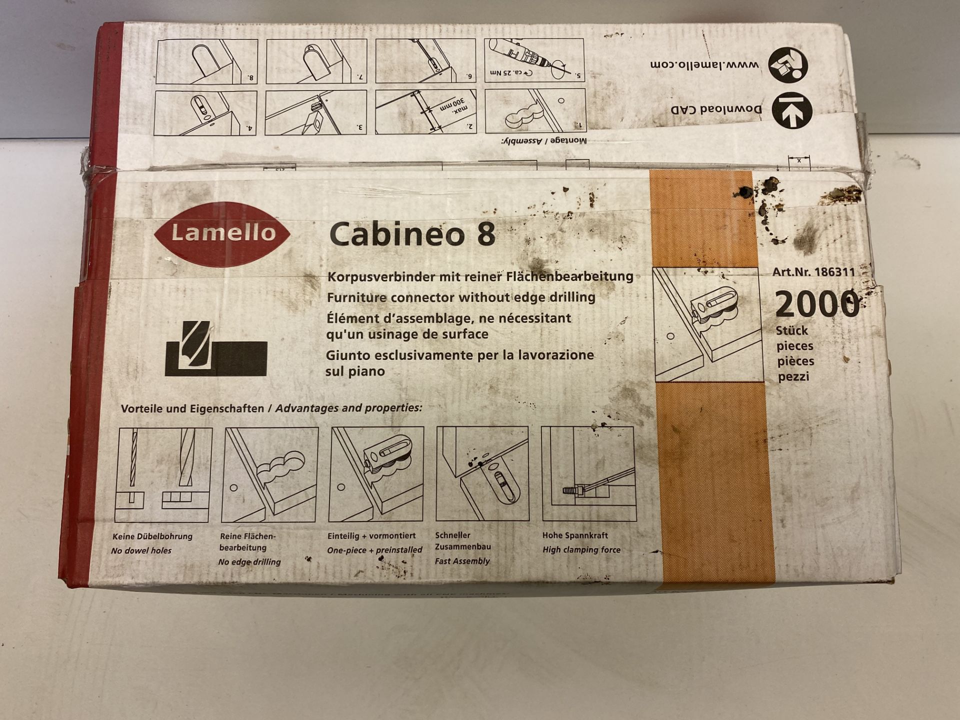 LAMELLO Cabineo 8 Furniture Connectors | 2000 pcs