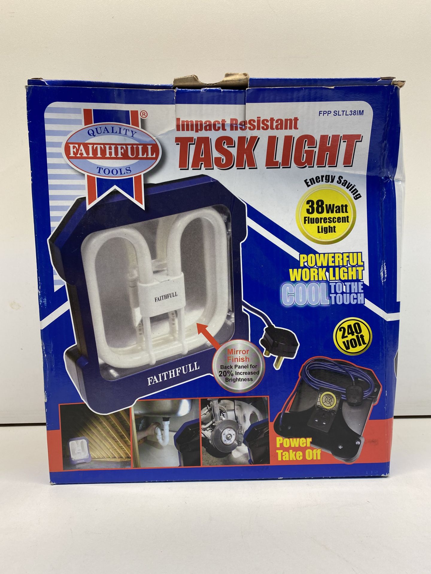 Faithfull Power Plus Task Light with Power Take-Off | RRP £30.90