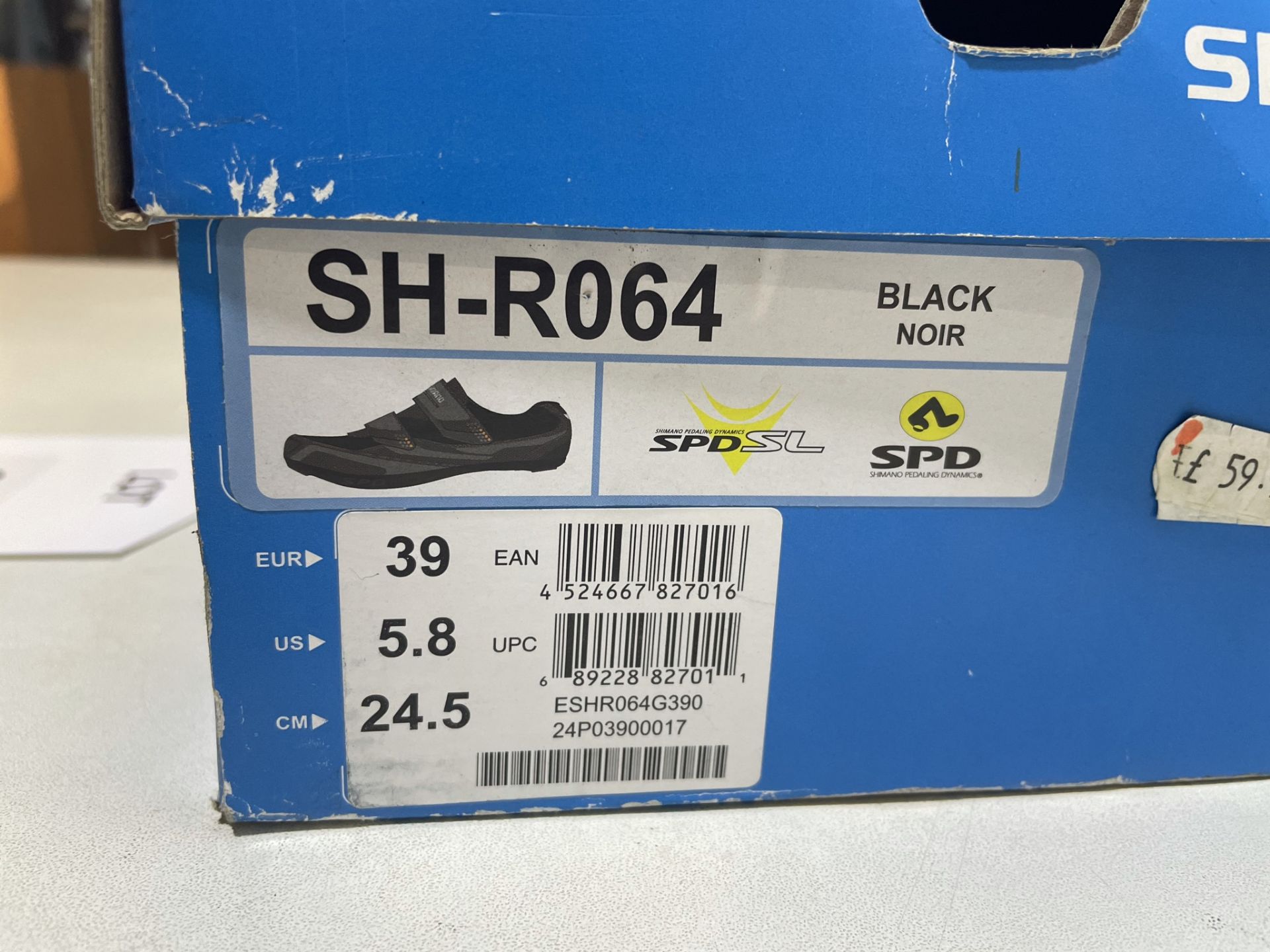 Shimano SH-R064 Cycling Shoes in Black | Size EUR39 - Image 2 of 3