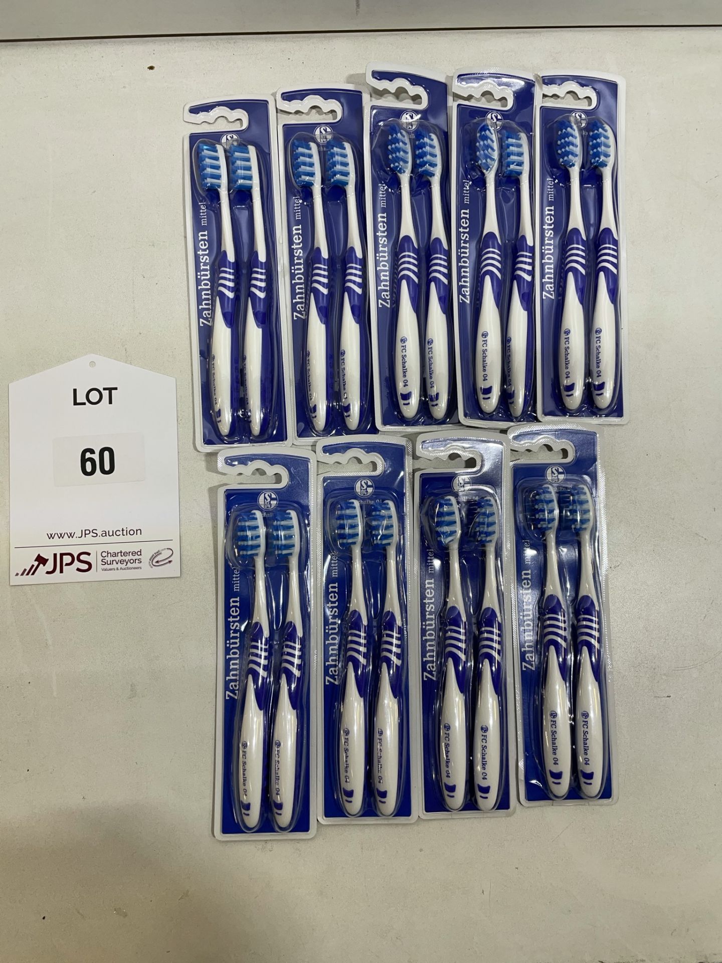 9 x Twin Pack FC Schalke 04 Toothbrushes