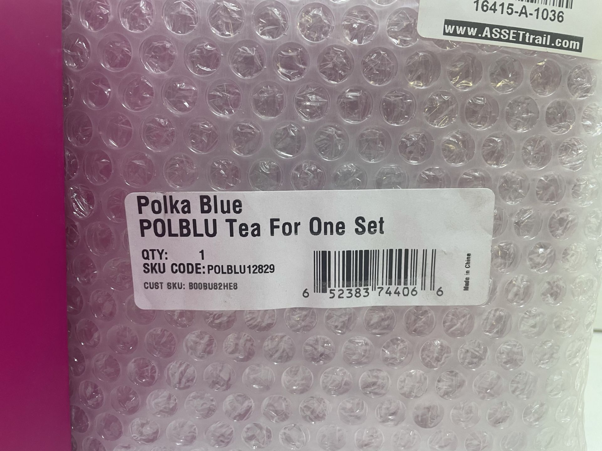 3 x Polka Blue Tea for One Sets in Blue - Image 3 of 5