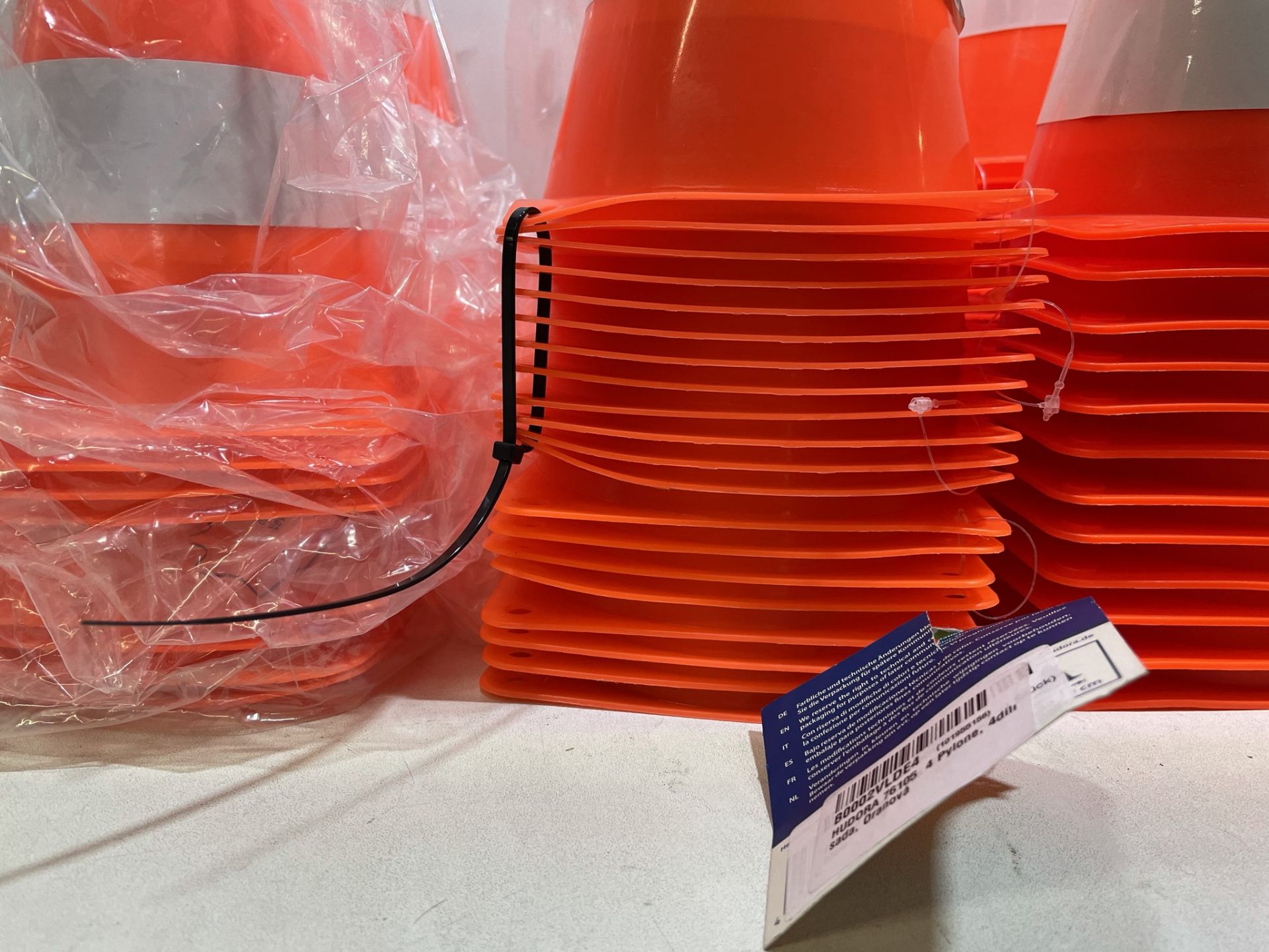 Approximately 60 x Hudor Orange Training Cones - Image 5 of 6