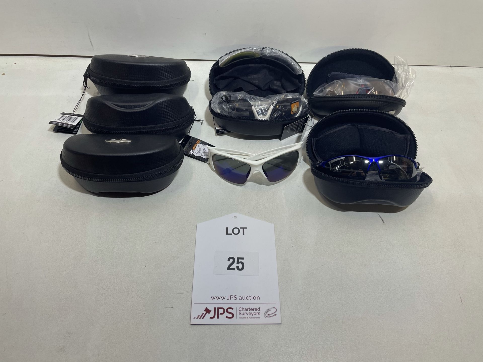 5 x Various Cycling Sunglasses w/ 3 x Spare Cases