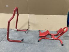 Unbranded Motorcycle Stand Set | Front & Rear Tyre Mounts
