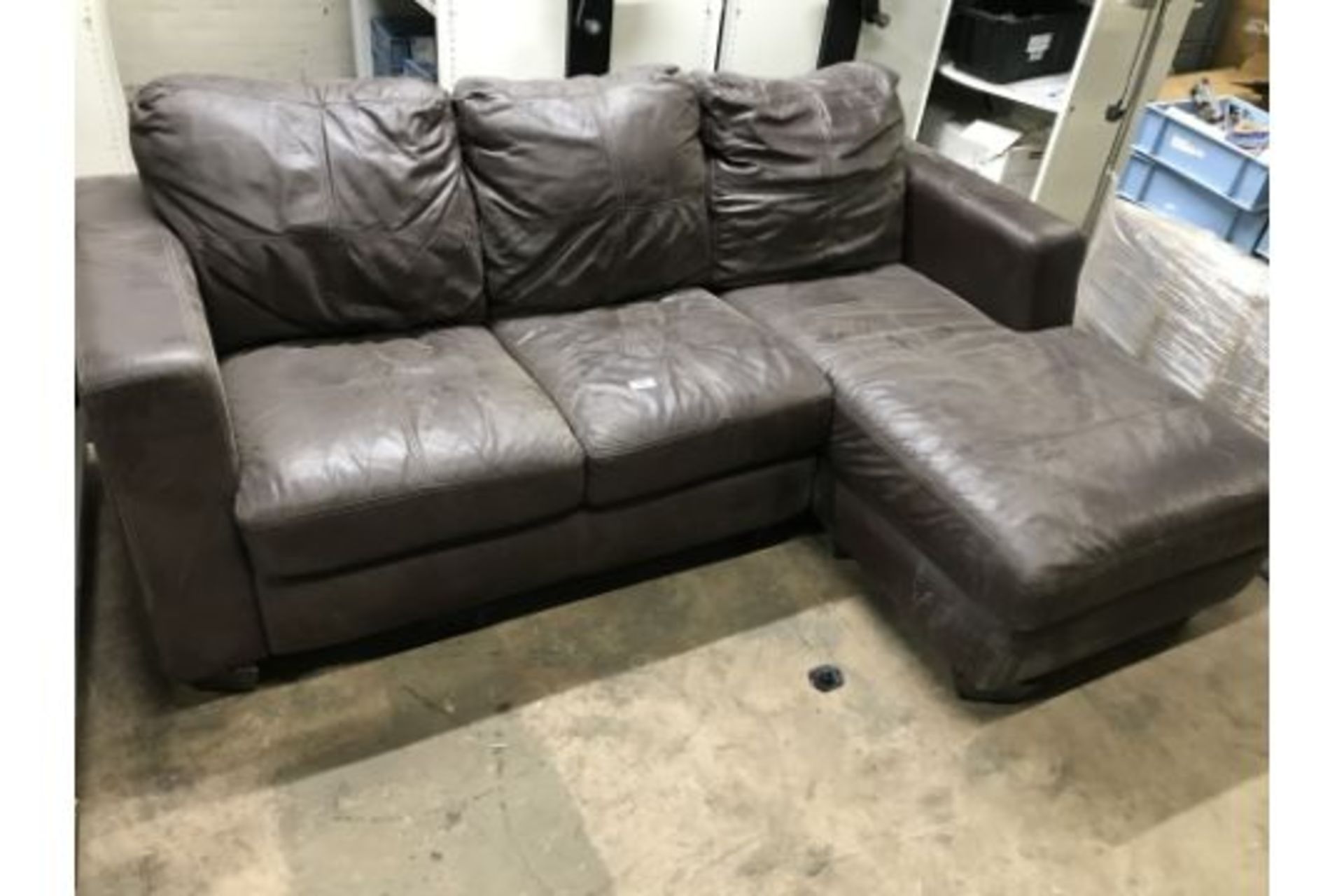 3 Seater Leather Corner Sofa | NO VAT ON HAMMER - Image 2 of 5