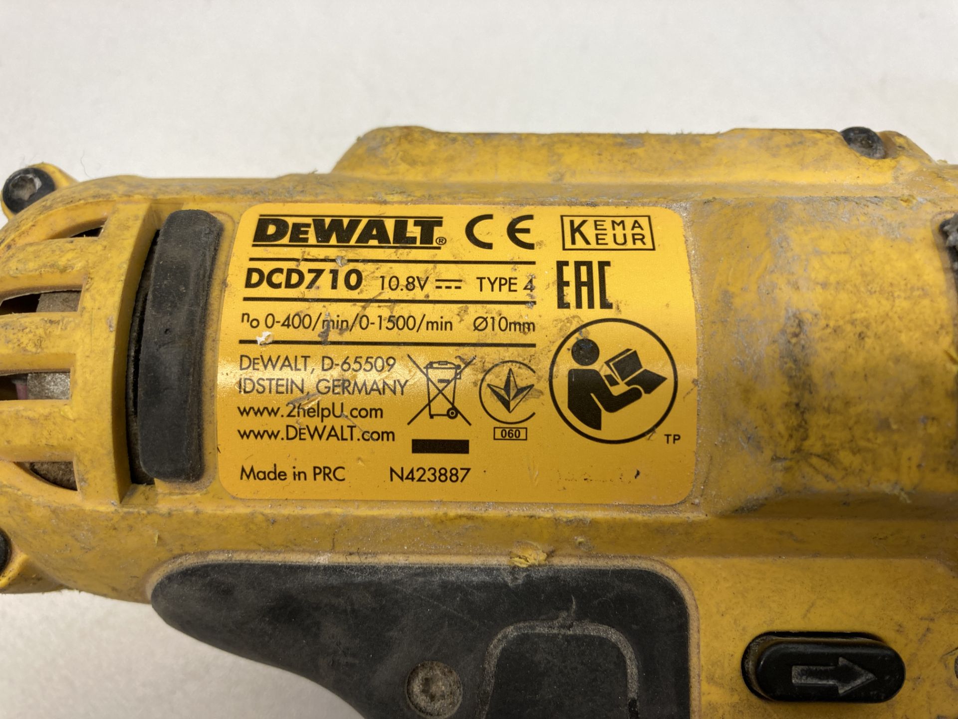 DeWalt DCD710 Cordless Drill | 10.8v - Image 3 of 3