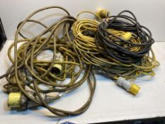 6 x 110v Extension Cables | 3 Phase