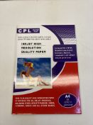 12 x CPL Inkjet High-Resolution Quality A4 Paper Packs