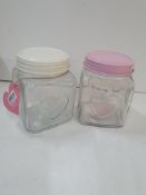 2 x 'Drink Me' Storage Jars