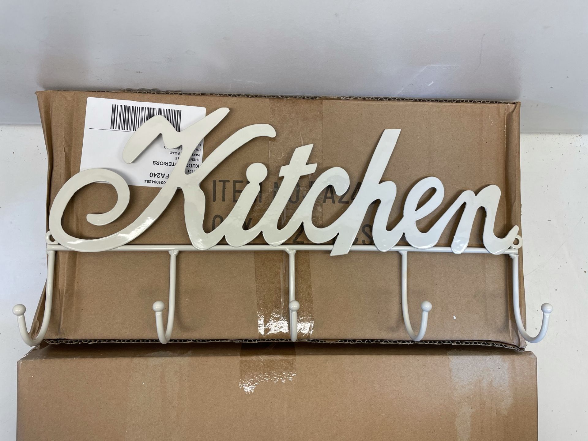 3 x Boxes 'Kitchen' Hooks | Cream