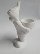 2 x Pairs of White Ceramic Tealight Holders