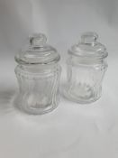 12 x Twist Ribbed Jar w/Airtight Lid