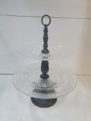 Large 2 Tier Cake Stand | 45cm H