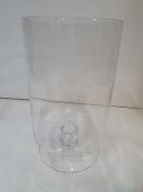 2 x Large Cylindrical Vase on Base