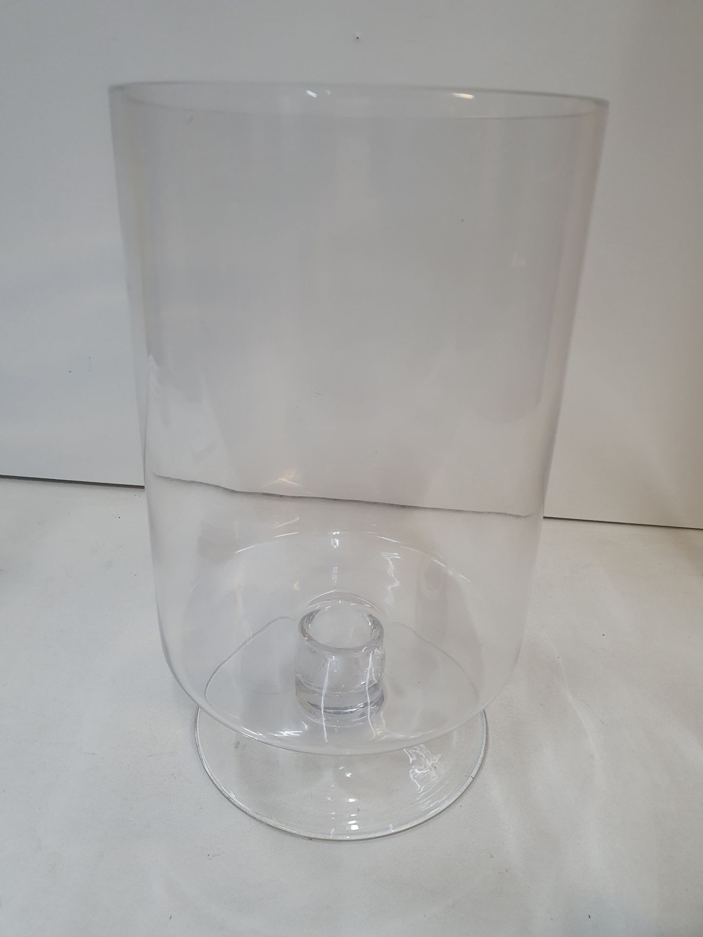 2 x Large Cylindrical Vase on Base
