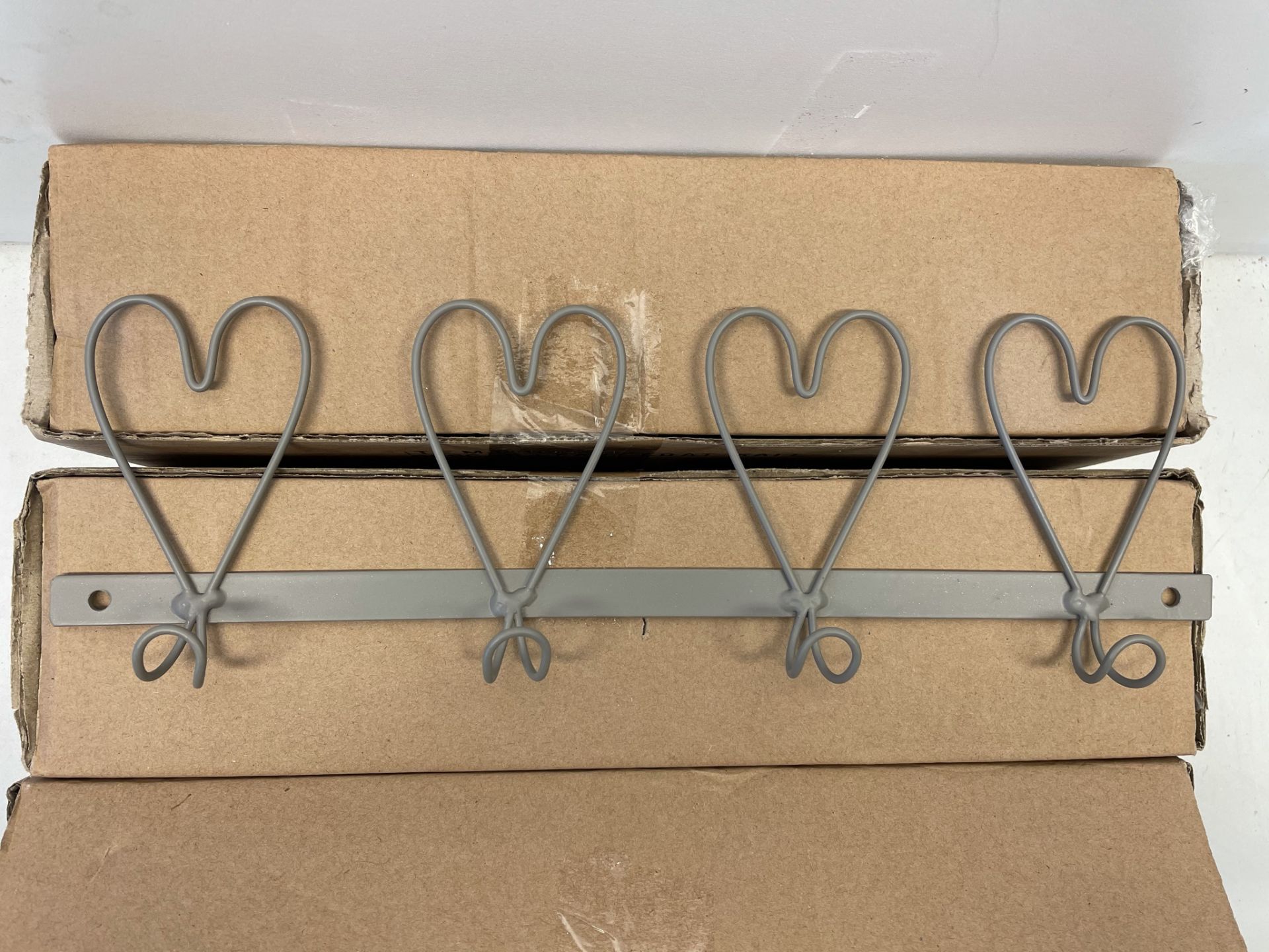 3 x 4 Hook Coat Rail | Silver