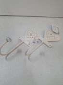 10 x Boxes Heart Hooks with Crystal | 12 pcs per box