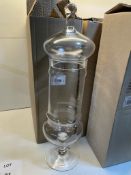7 x Tall Glass Storage Jar