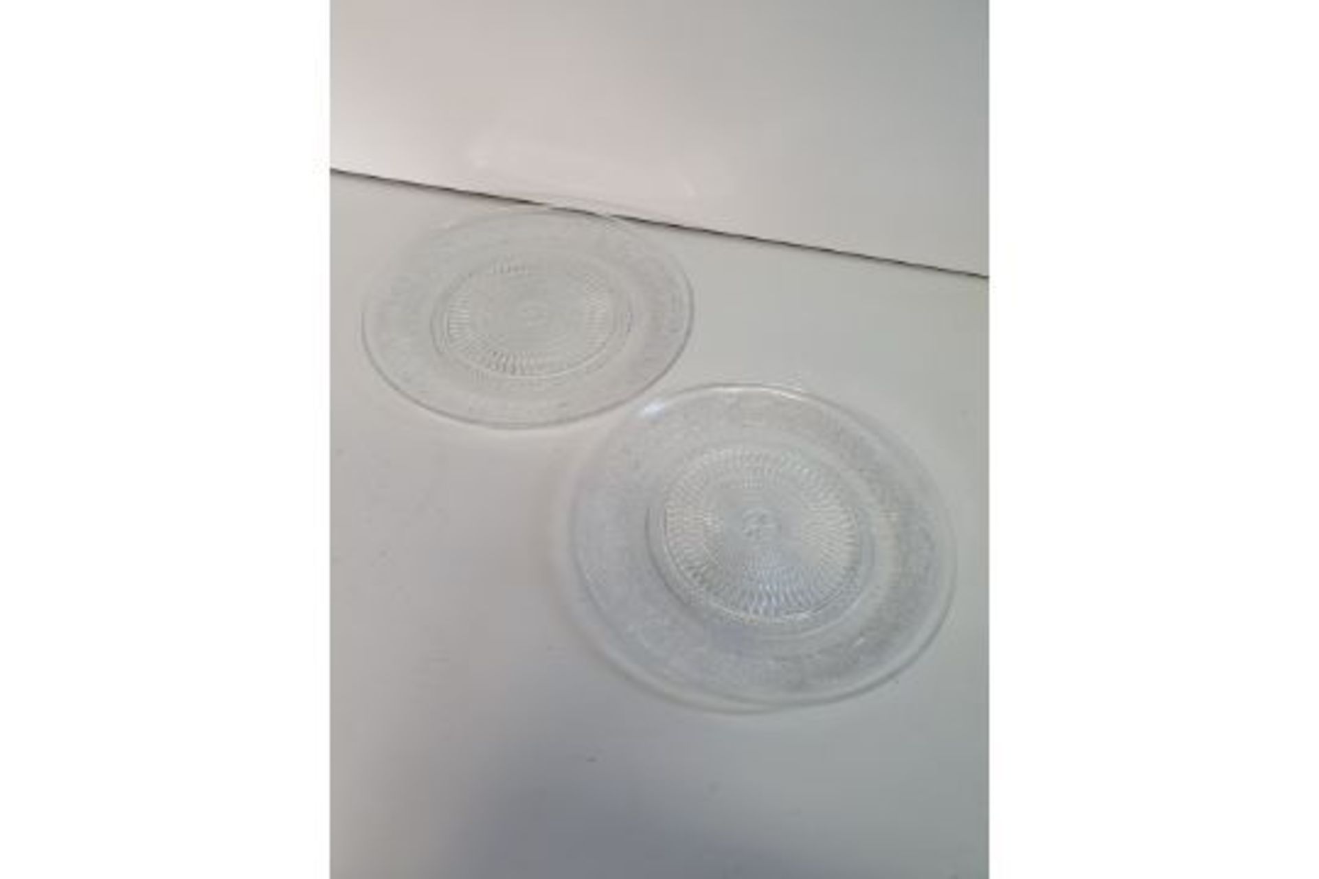 6 x Pairs of Decorative Cut Glass Serving Plates