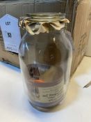 6 x Large Storage/Pickling Jars w/Clip Fastener