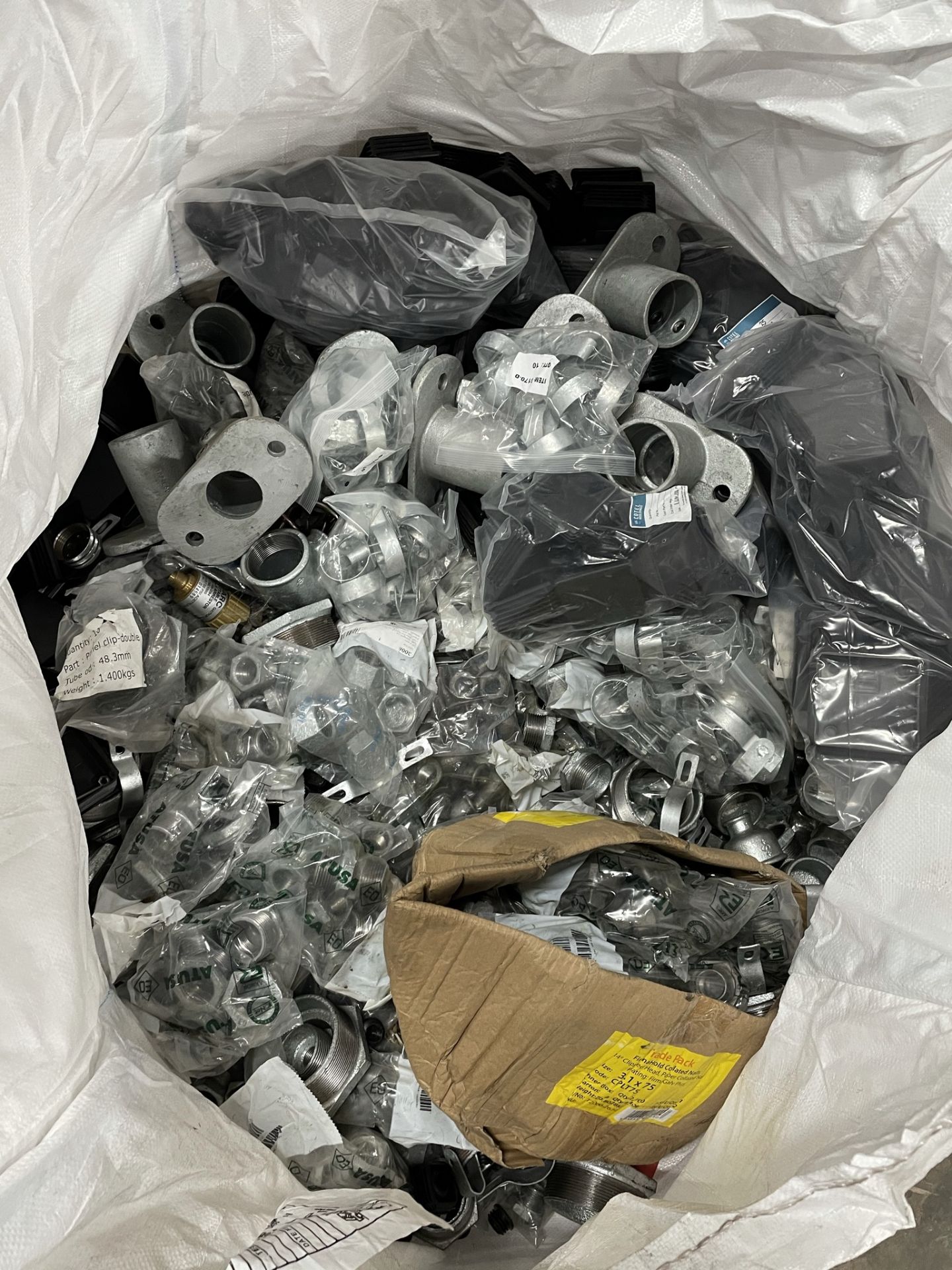 Large Bag of Various Metal Pipe Fittings as per photos