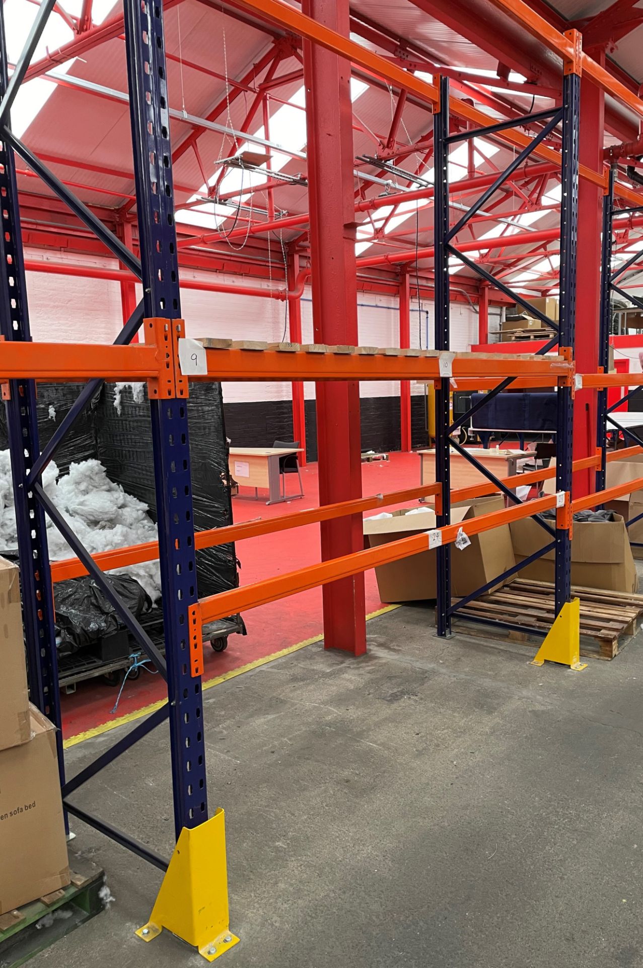 12 Bays of Link 51 Pallet Racking w/ Protection Barriers | CONTENTS NOT INCLUDED - Image 4 of 7