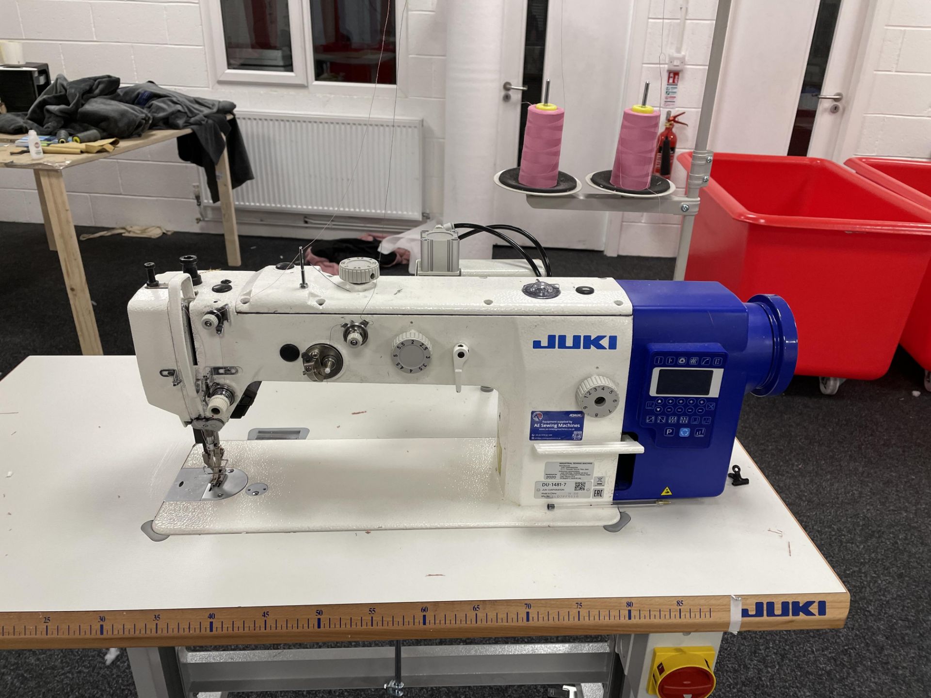 Juki DU-1481-7 1 Needle, Top & Bottom Feed Industrial Sewing Machine | YOM: 2020 | LOCATED IN MANCHE - Image 2 of 8