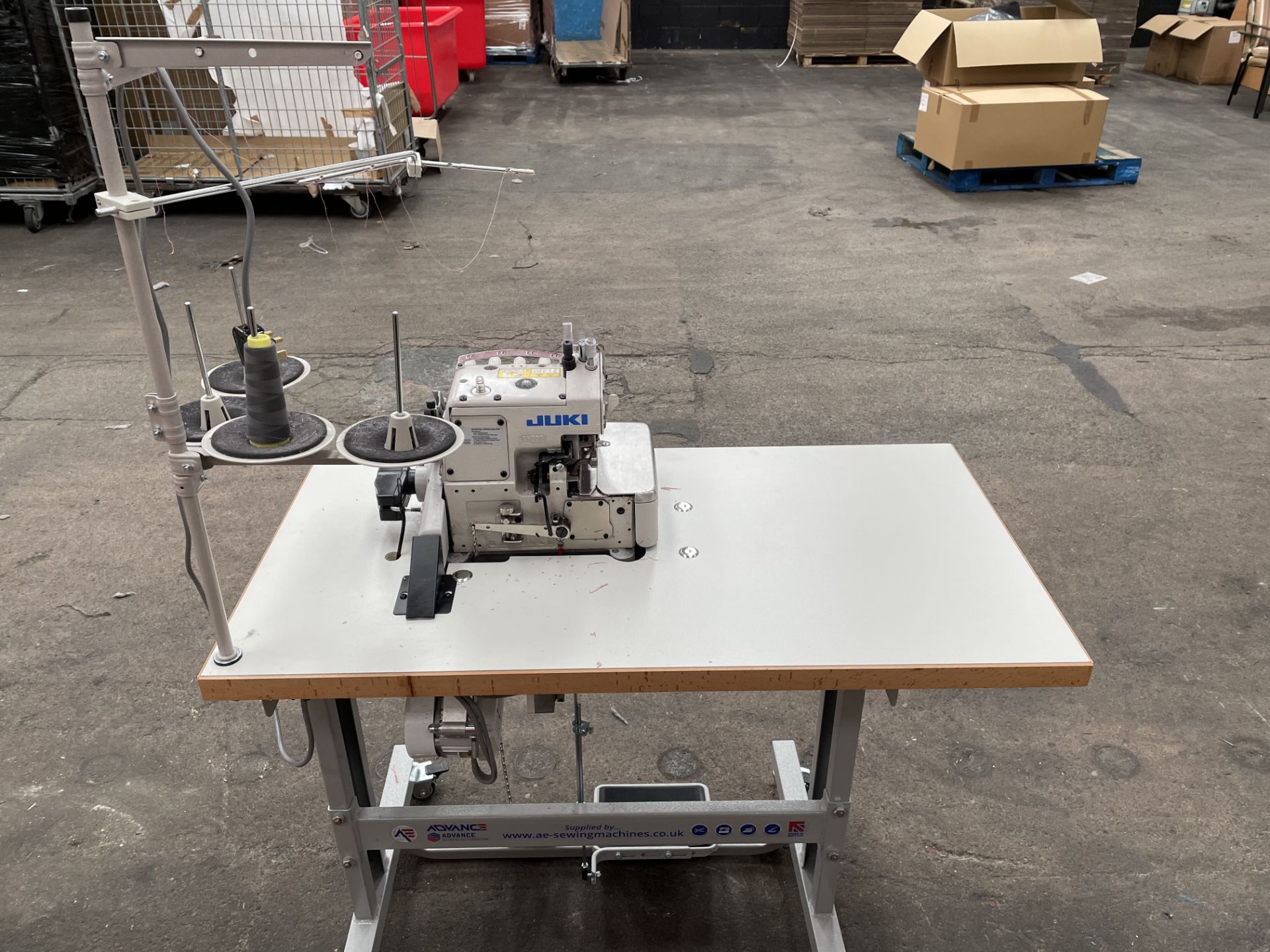 Juki MO-6914R 4 Thread Top Feed Overlock Industrial Sewing Machine | YOM: 2020 | LOCATED IN MANCHEST - Image 7 of 8